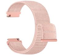 Upeak Nylon Bracelet 22mm Compatible avec Garmin Venu 3 Vivoactive 4 Forerunner 265 255, Band de Sport pour Amazfit Balance Samsung Galaxy Watch 3 45mm, Rose