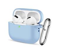 Upeak Silicone Coque pour AirPods Pro 2ᵉ Génération 2022, Étui de Protection en Caoutchouc Souple pour Apple AirPod Pro 2, Housse Protecteur Air Pods Pro 2 avec Mousqueton, Lilas