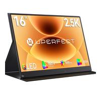UPERFECT 16 Pouces 2.5K Ecran Portable QLED 150% sRGB 2000:1 500Nits | Moniteur Portable 2560x1600 Écran Mobile Haute définition avec Interface HDMI/USB C pour Laptop/PC/Phone/Console de Jeu