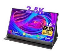 UPERFECT Moniteur Portable 2.5K 16 Pouces avec Rapport de Contraste Élevé 1200:1 400 Nits 2560 x 1600 IPS Ecran HDMI USB C pour PC Laptop Smartphone Xbo Switch PS4/5, Compatible VESA