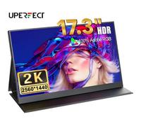UPERFECT 17.3"" Portable Monitor 1080P 16:9 FHD HDR IPS Deuxième écran HDMI Eye-Care Dual Speakers