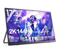 UPERFECT 17.3 Pouces 2K 144Hz Écran Portable Gaming avec Screen IPS 2560 x 1440 400 Nits Mini HDM Type-C pour Laptop PC Smartphone PS4/5 Xbo Switch, Compatible VESA
