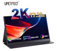UPERFECT 17,3 pouces 2K Portable Monitor QHD Second Monitor 2560*1440 USB Type-C