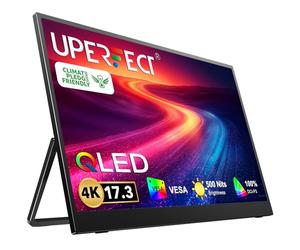 UPERFECT 17,3 Pouces 4K QLED Écran Portable 1500:1 500 Nits 100% DCI-P3