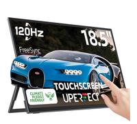 UPERFECT Écran Portable Tactile 18,5 Pouces 120Hz Moniteur Mobile Full HD Deuxièmer avec Support Intégré USB C Mini HDMI pour PC Laptop Smartphone, Compatible VESA, Corps en Métal