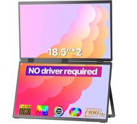Ecran 18.5 pouces double écran supérieur et inférieur - moniteur portable Full HD 100HZ 1080P