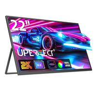 UPERFECT Moniteur Portable 2K 22 Pouces, Écran Mobile avec Écran IPS 2560 x 1440, Support Intégré, Mini HDMI USB C pour PC Laptop Smartphone Xbo Switch PS4/5, Deuxième Moniteur Compatible VESA