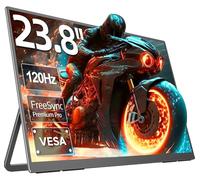 UPERFECT 24" 120Hz Écran Portable, FHD 1080p 100% SRGB Grand Display IPS Mat avec Support Réglable à 180° USB C HDMI pour Laptop/MacBook/SteamDeck/Smartphone/Mini PC, Compatible VESA