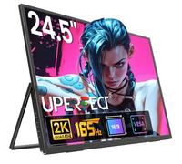 UPERFECT Moniteur Portable 24,5 Pouces 2K 165Hz Écran Mobile avec Screen IPS QHD 2560 x 1440 Mini HDMI USB C pour PC Laptop Console de Jeu, Corps en Métal, Compatible VESA