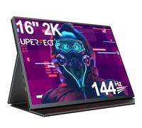 UPERFECT 2K 144Hz 16 Pouces Ecran Portable, Moniteur Mobile avec Écran QLED 2560 * 1600 16:10 1200:1 Rapport de Contraste Élevé Mini HDMI USB C pour PC Laptop Xbo Switch PS4/5, Compatible VESA