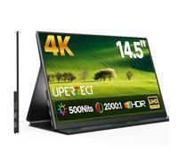 UPERFECT 4K Portable Monitor, 14.5" UHD 3840x2140 Laptop Display with Smart Cover, 16:10 Matte IPS Screen, 100% sRGB, 1.06 Billion Colors, 500 Nits Brightness, Metal Frame for PC/Mac/Phone