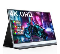 UPERFECT 4K QLED 15,6 Pouces Écran Portable avec Screen Mat 3840 x 2160 UHD 100% AdobeRGB 1200:1 Contraste pour Laptop PC Smartphone Consoles de Jeux, Corps en Métal, Compatible VESA