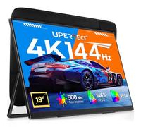 UPERFECT Écran de Jeu Portable 4K 144Hz, 19" 0.1ms 110% DCI-P3 QLED | 3840x2160 146%sRGB 2000:1 HDR10 500Nits, avec Béquille Intégrée & VESA, Écran de Voyage pour Laptop, PC et Consoles deJeux