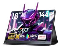 UPERFECT Écran Portable 18 Pouces 2.5K 144Hz - Format 16:10, 100% DCI-P3, Grand Moniteur Mobile 2560x1600 avec Housse de Protection pour Laptop/PC/Console, HDMI/USB-C, VESA, Léger & Transportable