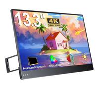 UPERFECT Écran portable 4K UHD IPS de 13,3 pouces, rapport de contraste 1500:1, 100 % sRGB, adapté au PC