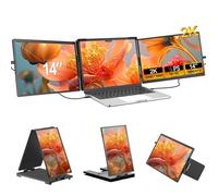 UPERFECT Écran portable double écran gauche et droit 14 pouces 1400P QHD, rapport de contraste 100 % sRBG 1200:1