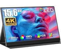 UPERFECT Ecran Portable QLED 4K 15,6 Pouces Moniteur Portable 146% sRGB 1500:1 UHD IPS écran Portable de Jeu Eye Care avec Mini HDMI/Type-C/USB OTG, Compatibilité VESA