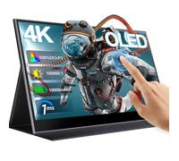 UPERFECT Écran portable tactile 4K UHD de 15,6 pouces, batterie 4510 mAh intégrée | 100 000:1, OLED/100 % DCI-P3/1 ms