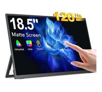 UPERFECT Écran portable tactile Full HD 18,5 pouces 120 Hz, 100 % sRGB avec support réglable intégré, compatible VESA