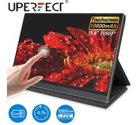 UPERFECT Écran Tactile de Moniteur Portable Avec Batterie de 15,6 po Pour Étui Intelligent HD USB Type-C