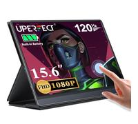 UPERFECT Écran Tactile Portable 15,6 Pouces Moniteur avec 10800 mAh Batterie en Métal, 1080P FHD IPS de Jeu Eye Care avec Mini HDMI/USB-C
