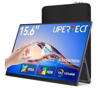 UPERFECT Ecran Tactile Portable 15,6 Pouces Moniteur Portable Ultra-Mince Mat 1080P 125% sRGB 1500:1 avec USB-C Mini HDMI Eye Care External Monitor pour Laptop/PC/Phone/Console de Jeu, VESA Mountable