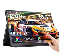 UPERFECT Écran Tactile Portable 18.5" 120Hz 1ms Gaming Monitor | FreeSync HDR | 400 Nits | 1080P IPS | 100% sRGB | VESA et Étui Intelligent | Grand Écran de Voyage pour Ordinateur et Consoles de Jeux