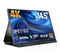 UPERFECT 4K Portable Monitor, 14.5" UHD 3840x2140 Laptop Display with Smart Cover, 16:10 Matte IPS Screen, 100% sRGB, 1.06 Billion Colors, 500 Nits Brightness, Metal Frame for PC/Mac/Phone