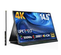 UPERFECT Écrans Portable 4K 14.5" Moniteur Portable avec Smart Cover, 145% sRGB 2000:1 Contraste 500Nits 16:10 Mat Ultrafin en Métal, Deuxième Écran pour Laptop/PC/Smartphone/Console de Jeux