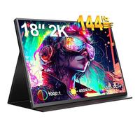 UPERFECT Moniteur de jeu portable 18"" 2K 144 Hz, 100 % DCI-P3 pour ordinateur portable PC mobile Mac Xbox
