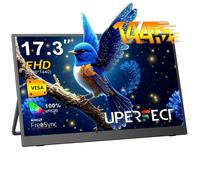 UPERFECT Moniteur portable 17,3 pouces 144 Hz 2K, adapté aux jeux et à une utilisation bureautique