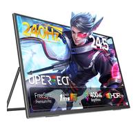 UPERFECT Moniteur Portable 24.5" 240Hz Écran Portable avec Socle 100% sRGB 1080P FHD 1200:1 Ultra-Fin - Écran de Jeu Protégeant Les Yeux pour Ordinateur Portable/PC/Consoles de Jeux, Compatible VESA