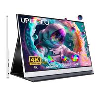 UPERFECT Moniteur portable 4K 15,6" argenté 3840 x 2160 UHD HDR USB-C, 100 % AdobeRGB, luminosité 400 cd/㎡, haut-parleur IPS FreeSync écran de voyage supplémentaire pour ordinateur portable, HDMI de