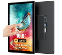 UPERFECT Moniteur portable à écran tactile 15,6 '' Écran 1080P HDR VESA HDMI VGA DVI USB C