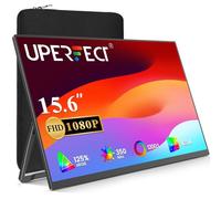 UPERFECT Moniteur portable, écran d'ordinateur portable Full HD 1080p IPS de 15,6 pouces, petit moniteur de voyage ultra-fin, deuxième écran USB C, moniteur de jeu Plug & Play, mini HDMI Type-C pour