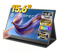 UPERFECT moniteur portable écran tactile 15,6 "125% sRGB 1080P IPS 10 points moniteur écran tactile voyage deuxième écran VESA & cas MINI HDMI USB C ultra-mince pour ordinateur portable consoles de