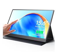 UPERFECT Moniteur portable tactile Full HD 15,6 pouces 1080P, batterie 4510 mAh intégrée, adapté pour ordinateur/PC/Mac/PS4/Xbox