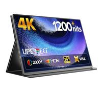 UPERFECT Portable Monitor 4K 16" | 1200 Nits Laptop Monitor | 3840 * 2400 UHD | 1MS FreeSync 2000:1 Contrast | USB-C & HDMI | VESA & Smart Case | Travel Screen for Computer, Mini PC, Game Consoles