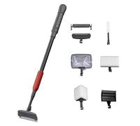 UPETTOOLS Outil de nettoyage 6 en 1 pour aquarium - Grattoir à algues, tampon à récurer réglable à long manche - Kit de nettoyage 6 en 1 (outils de nettoyage 6 en 1)
