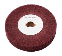 Upfasixy Meule abrasive en nylon de 12,7 cm, grain 320, disque de polissage à lamelles non tissées pour finition extérieure en métal et élimination de l'oxydation en acier inoxydable