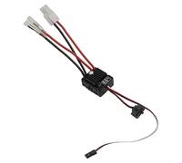 Upfasixy WP1060 Contrôleur de vitesse électronique ESC brossé 60 A étanche pour voiture camion chenilles 1/10 RC compatible avec connecteur Tamiya avec 2-3S pour LiPo ou 6-9 cellules (WP1060-60A)