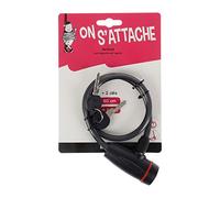 UPFIT - Antivol vélo, moto, trottinette électrique - Cadenas Vélo, Moto - Cadenas pour vélo/moto/scooter/trottinette - Antivol vélo spirale avec verrouillage à clés - Longueur 60cm - ø8mm