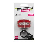 UPFIT - Ensemble éclairage vélo/VTT - Éclairage arrière puissant pour vélo/vtt, feu arrière vélo/vtt - Orientable - Type LED (3 modes) - Fixations fournies - Puissant et compact - 1 pièce