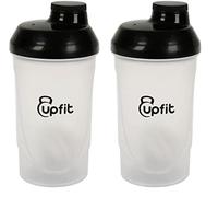 upfit - Shaker - 600 ml - Facilite le mélange de façon homogène des poudres protéinées - Facile à nettoyer - Rincer avant première utilisation - Transparent - Léger et pratique - Avec mélangeur