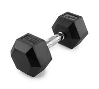 UpForm Haltère hexagonale en fonte caoutchoutée 12,5 kg