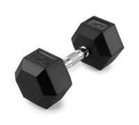 UpForm Haltère hexagonale en fonte caoutchoutée 15 kg