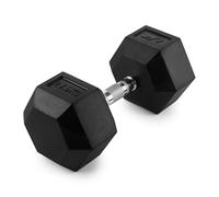 UpForm Haltère hexagonale en fonte caoutchoutée 27,5 kg