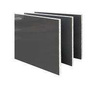 UpGBRF Plaque PVC Rigide Plaque Coupé PVC Rigide Panneau De Chlorure De Polyvinyle Gris pour Fabrication De Meubles, Épaisseur 5 Mm,100mm x 150mm