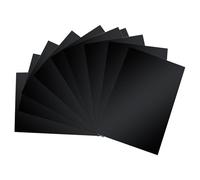 UpGBRF Polypropylene Plaque Feuilles PP Plaques Givré Rigides en Polypropylène Noir pour Accessoires De Maquettes, 10 Cm X 20 Cm,Thickness：1mm