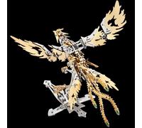 UpGLeuch Phoenix Puzzle coloré en métal pour adulte avec outils, ornements de bureau, jouets cadeaux